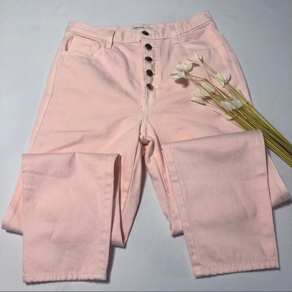 J BRAND Heather Button-Fly Crop Jean in Lulled - Picture 5 of 9